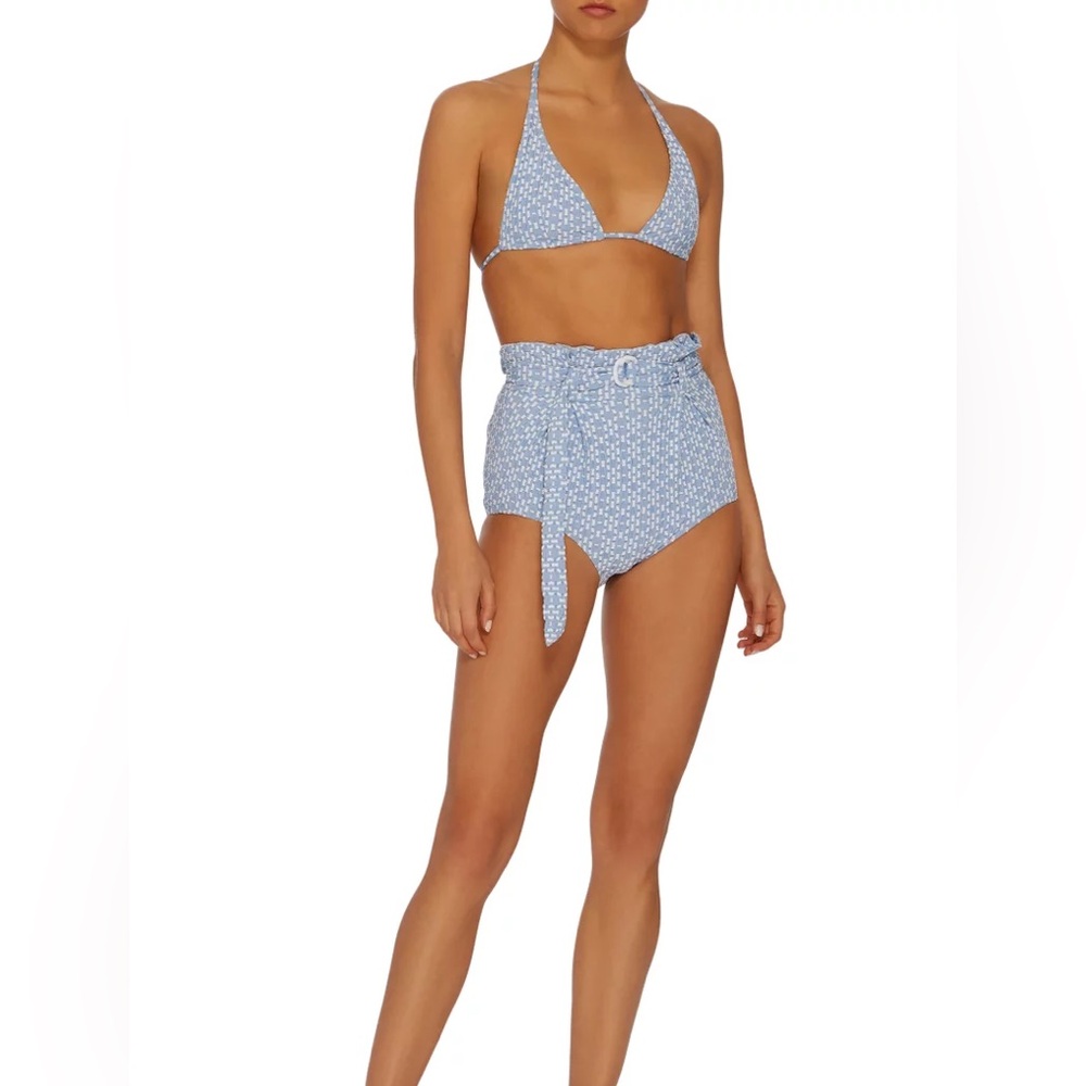 Cornflower Blue Lisa Marie Fernandez Pamela Bikini - Size 2